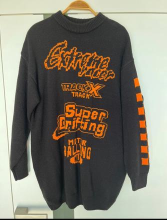 Svetrove mini saty, h&m,l