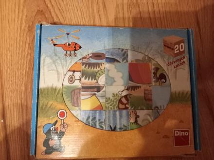 Drevené kocky krtko, 