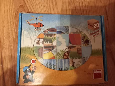 Drevené kocky krtko, 