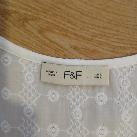 Bavlnené vyšívané dlhé šaty f&f, f&f,l