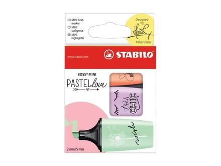 Sada zvýrazňovačov stabilo boss mini pastel, 