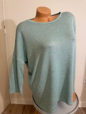 Mentolový oversize sveter, vero moda, s