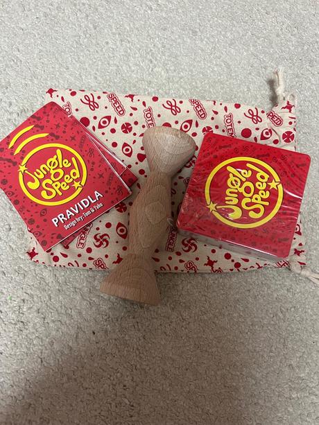 Sklenne gulicky lidl + hra jungle speed, 