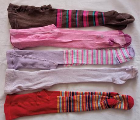 Dievčenské pančušky 5 ks v. 62/68 - 74/80, 62