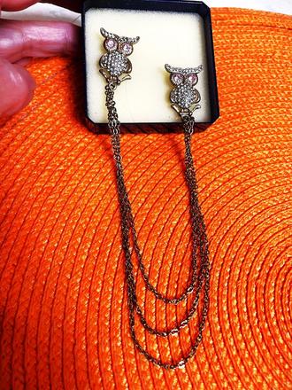 Etážové náušnice/do 2 dierok, 