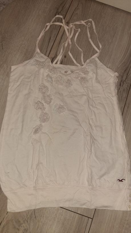 Luxusné tielko s kvietkami hollister, hollister,xs