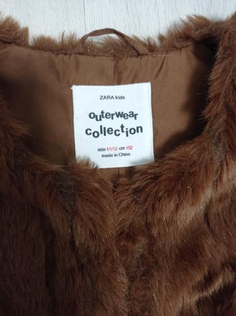 Vesta s kožušinkou, zara,152