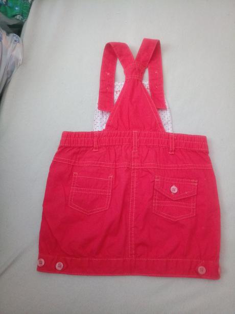 Krasna tenka letna sukna na traky, okay,86