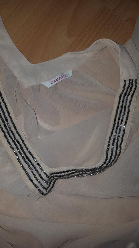 Jemná blúzka s korálikmi, camaieu,38