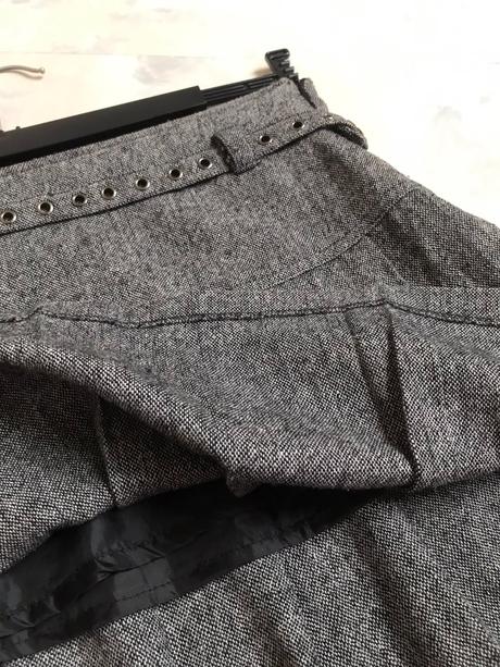 Tvídová skladaná sukňa, xs