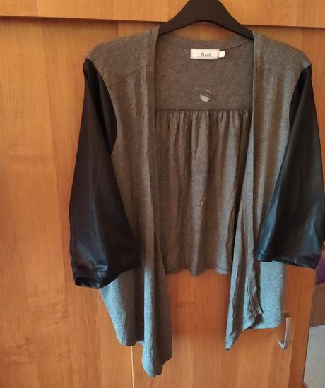 Dámsky kardigan s kozenkovymi rukávmi zizzi 3xl, xxxl