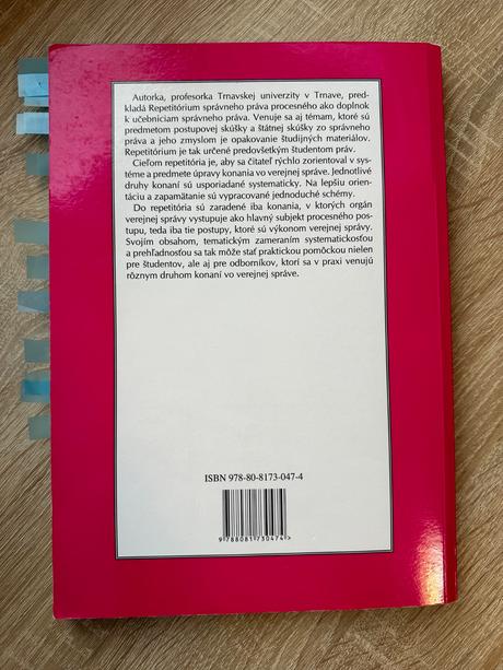 Repetitórium správneho práva procesného, 