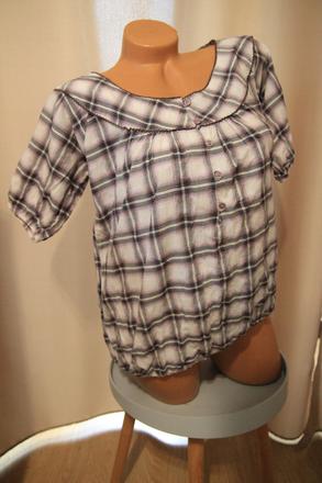Kockovaná blúzka, m/l, m
