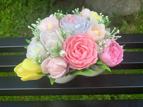 Mydlova kytica v krabičke, 