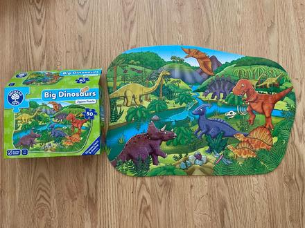 Puzzle dinosauri,