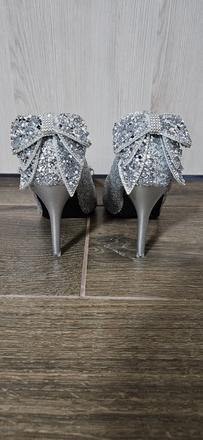 Strieborné lodičky shein, 40