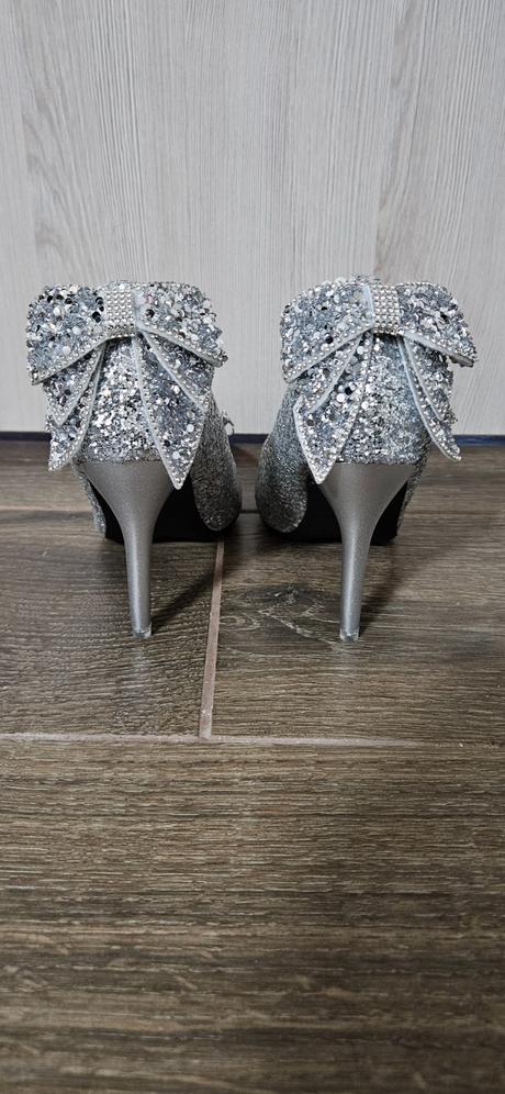 Strieborné lodičky shein, 40