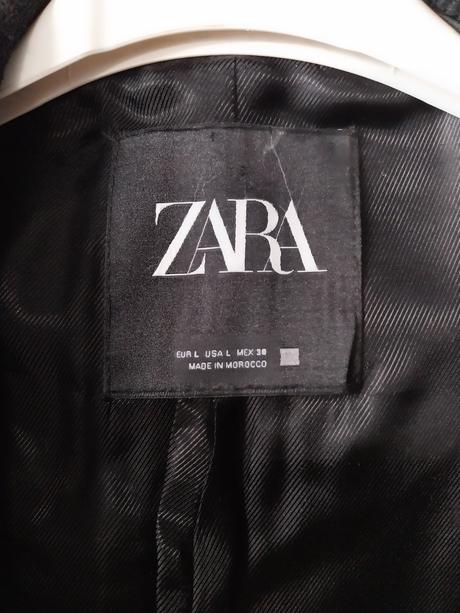 Zara vlnený kabát veľ.l, zara,l