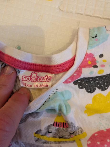 Set tričiek s dlhým rukávom a ponožiek s pančuškam, 86