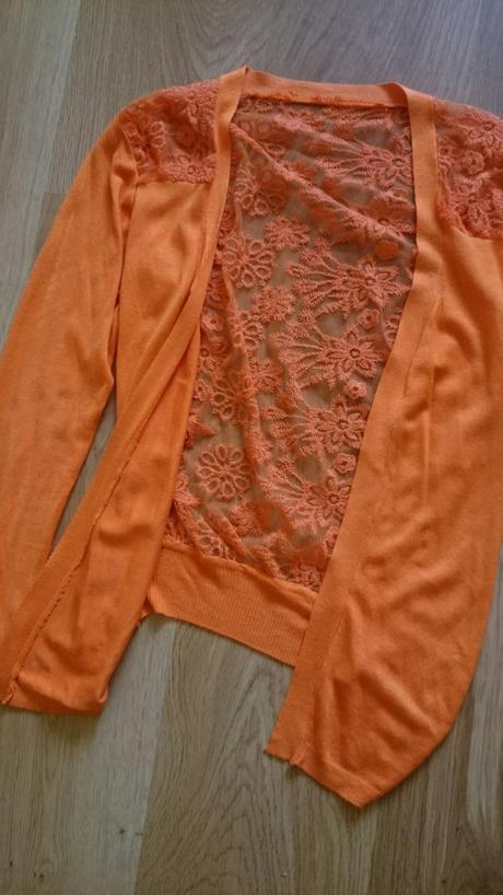 Oranžový svetrík / kardigán, xs
