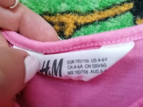 Nenosené šaty, h&m,110