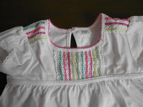 Tričko s farebnou výšivkou, f&f,68