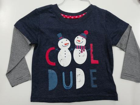 Tričko zimné snehuliak vianočné, rebel,86