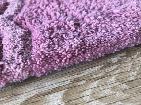 Detský koberec ružový s kvetinkami, 