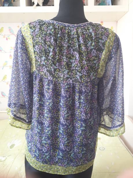 Farebná voľná blúzka, next,140