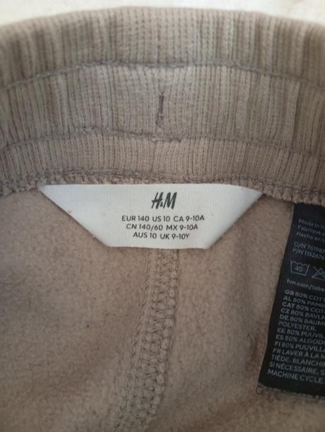 Chlapčenské tepláky, h&m,140