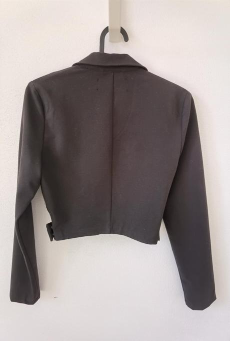 Crop top čierne sako, new yorker,xs