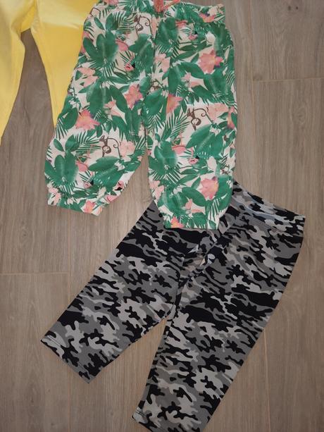 Letný balík kratasy, trojstvrtaky, tricko, 122–134