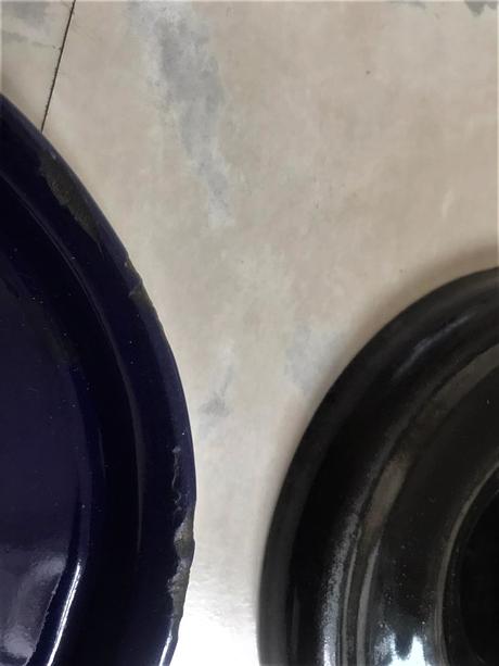 Staré smaltované prikrývky 4 ks, 