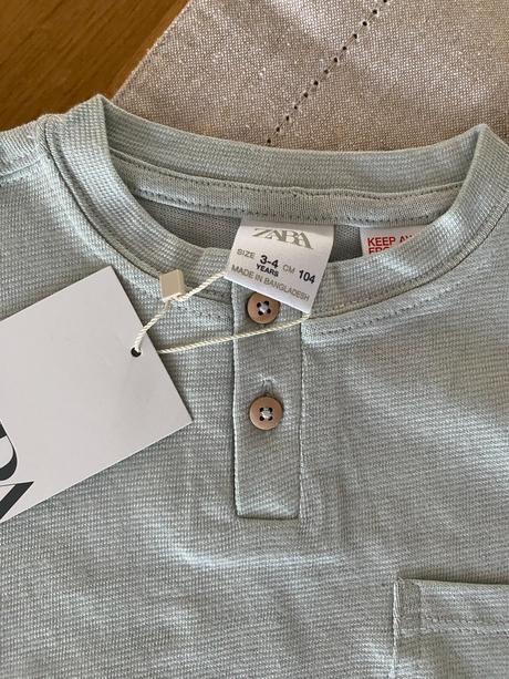 Tričko s gombíkmi, zara,104