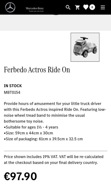 Odrazadlo auticko / kamion mercedes actros,