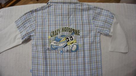 Károvaná košeľa s motorkou, okay,86