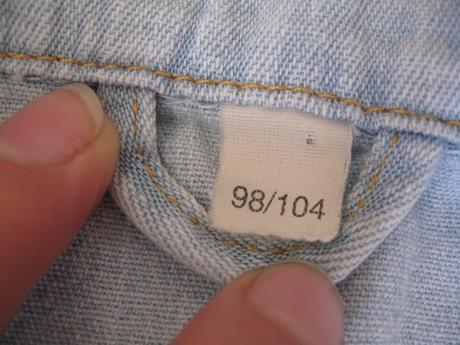 Dievčenská riflová bundička, 98/104, 98