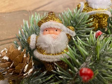 Vianočná ozdoba -zlatý deduško mikuláš 6 ks (sada),