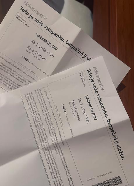 Nazareth koncert - brno - listky, 