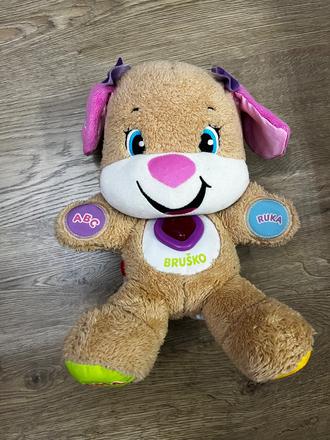 Hovoriaci interaktívný psík sestrička fisherprice,