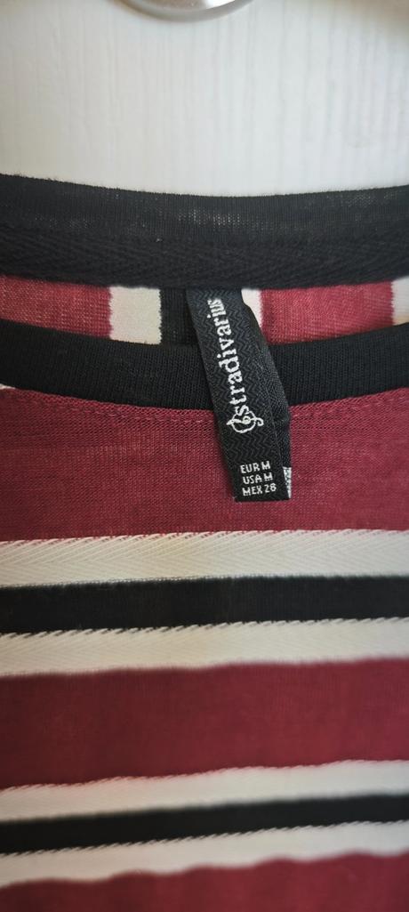 Tričko s trojštvrťovymi rukávmi, stradivarius,m