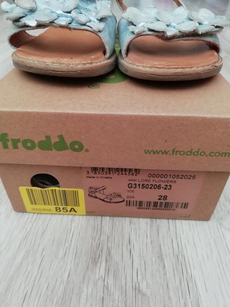 Kožené sandálky froddo, froddo,28