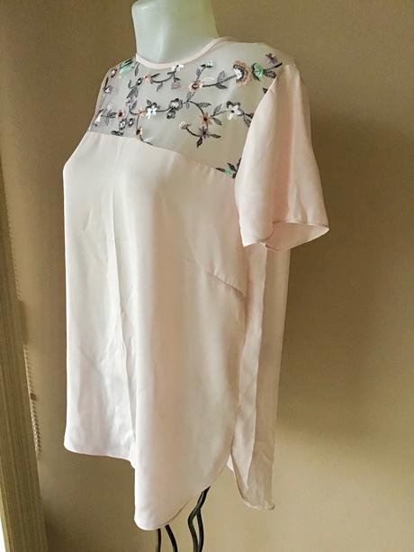 Krasna bluzka s vysivkou, new look,42