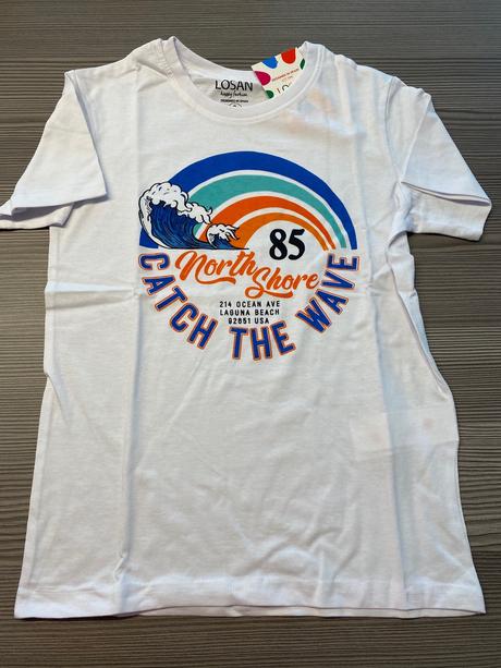 Tričko losan 85 biele, losan,158 / 170