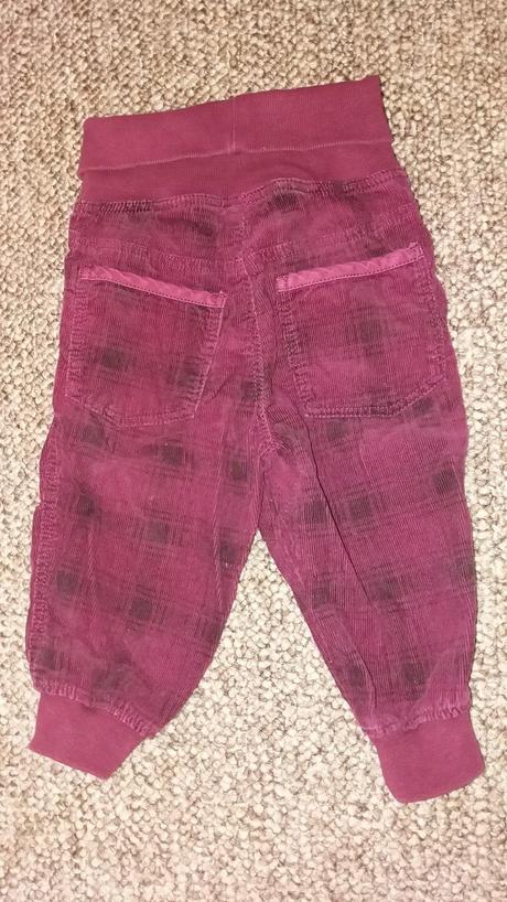 Menčestrové nohavice, h&m,74