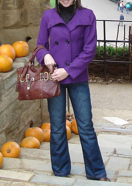 Fialový kabát, george,38