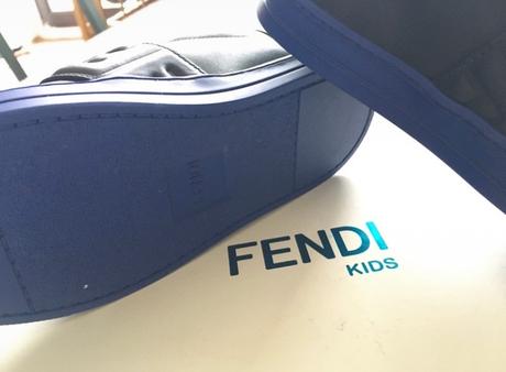 Fendi logo slip-on monogram touch-strap, 32