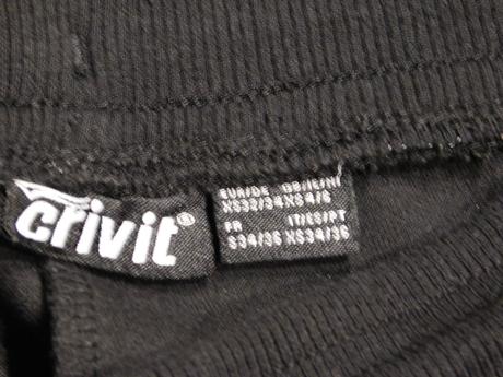 Čierne tepláky, crivit,xs