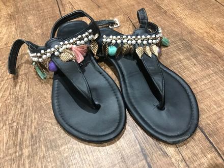 Sandále čierne, 38