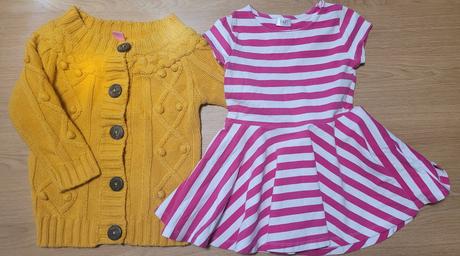 Svetrík č. 98+ šaty 92, dopodopo,98